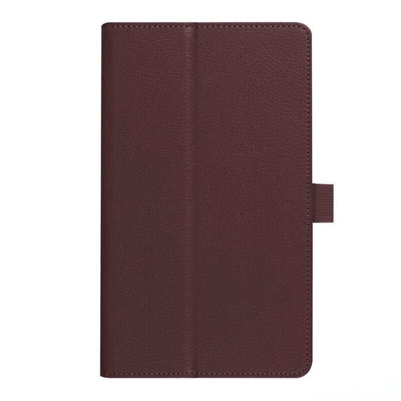 Case Voor Lenovo Tab 3 8.0 Tb-850F Tab-850F Pu Lederen Stand Beschermende Tablet Cover: Bruin