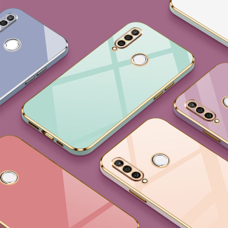 Para Huawei P30 lite funda Huawei P30 lite funda de teléfono MAR-LX1A MAR-LX3A MAR-LX2J funda de lujo chapada cuadrada cubierta trasera a prueba de golpes