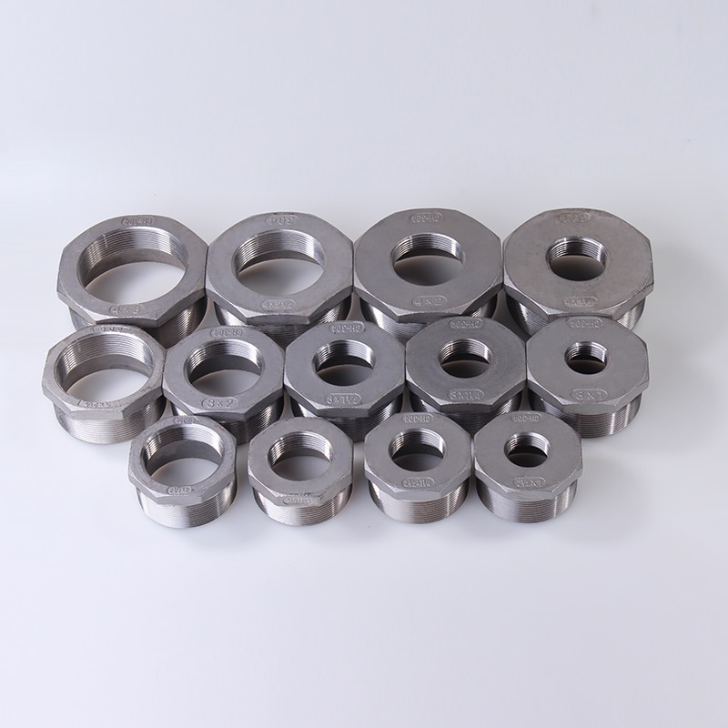 Tonifying Heart Reducer Bushing Male x Female 1/8" 1/4" 1/2" BSPT Thread Stainless Steel SS304 Pipe Fittings For Water Gas Oil