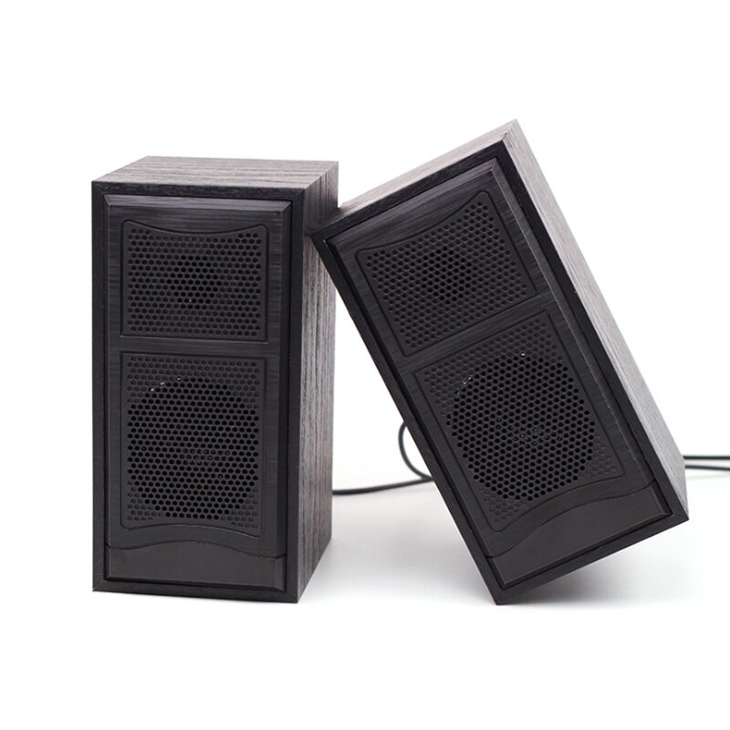 Computer Speakers Usb Bedrade Combinatie Soundbox Super Bass Mini Houten Pc Speaker Stereo Muziekspeler Subwoofer Sound Box