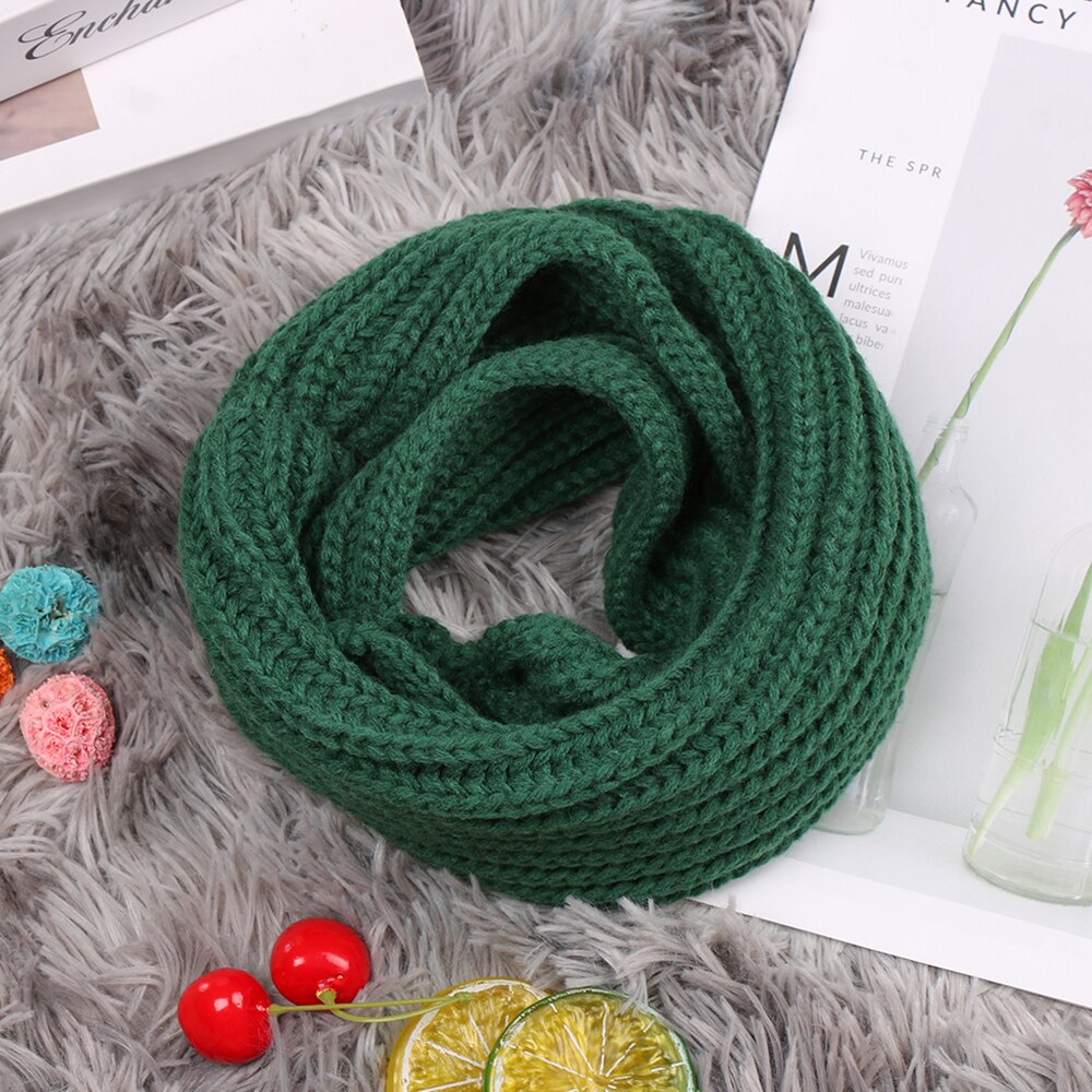 Nowe mody dzieci szalik dziewczyny chłopcy zima ciepły kołnierz szyi śliniaczek szaliki stałe dzianiny kołnierz zimowy ciepły szalik