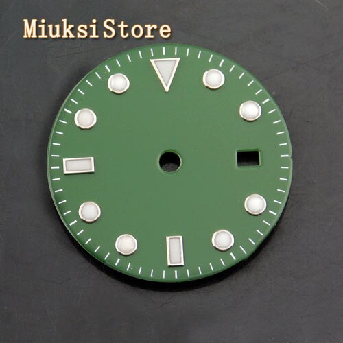 Esfera de reloj luminosa estéril de 28,5mm, ajuste del movimiento NH35, 1 ud.: Style 1