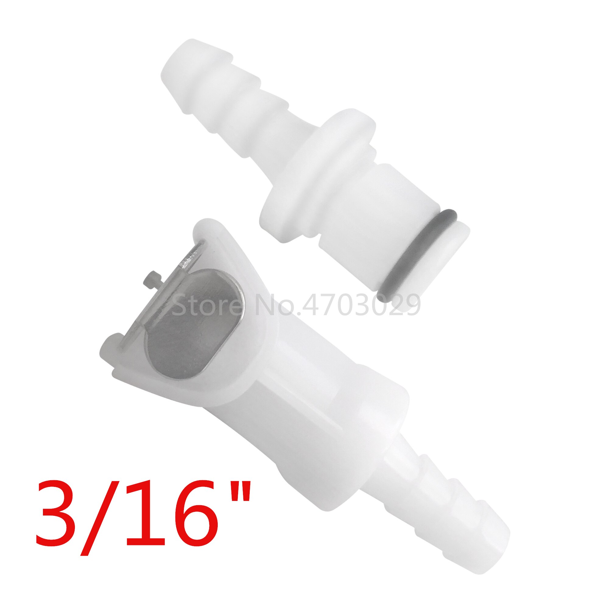 CPC Quick-Disconnect Hose Barb Quick Connector Unidirectional Check valve assembly: Bronze Yellow