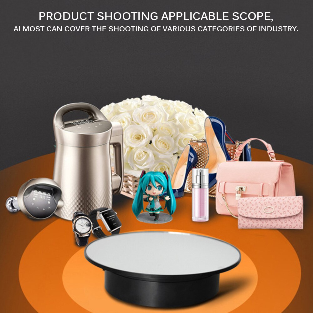 360 Degree Rotary Electric Rotary Table Display Stand Rotating Turntable For Photography Video Shooting Strong And Durable