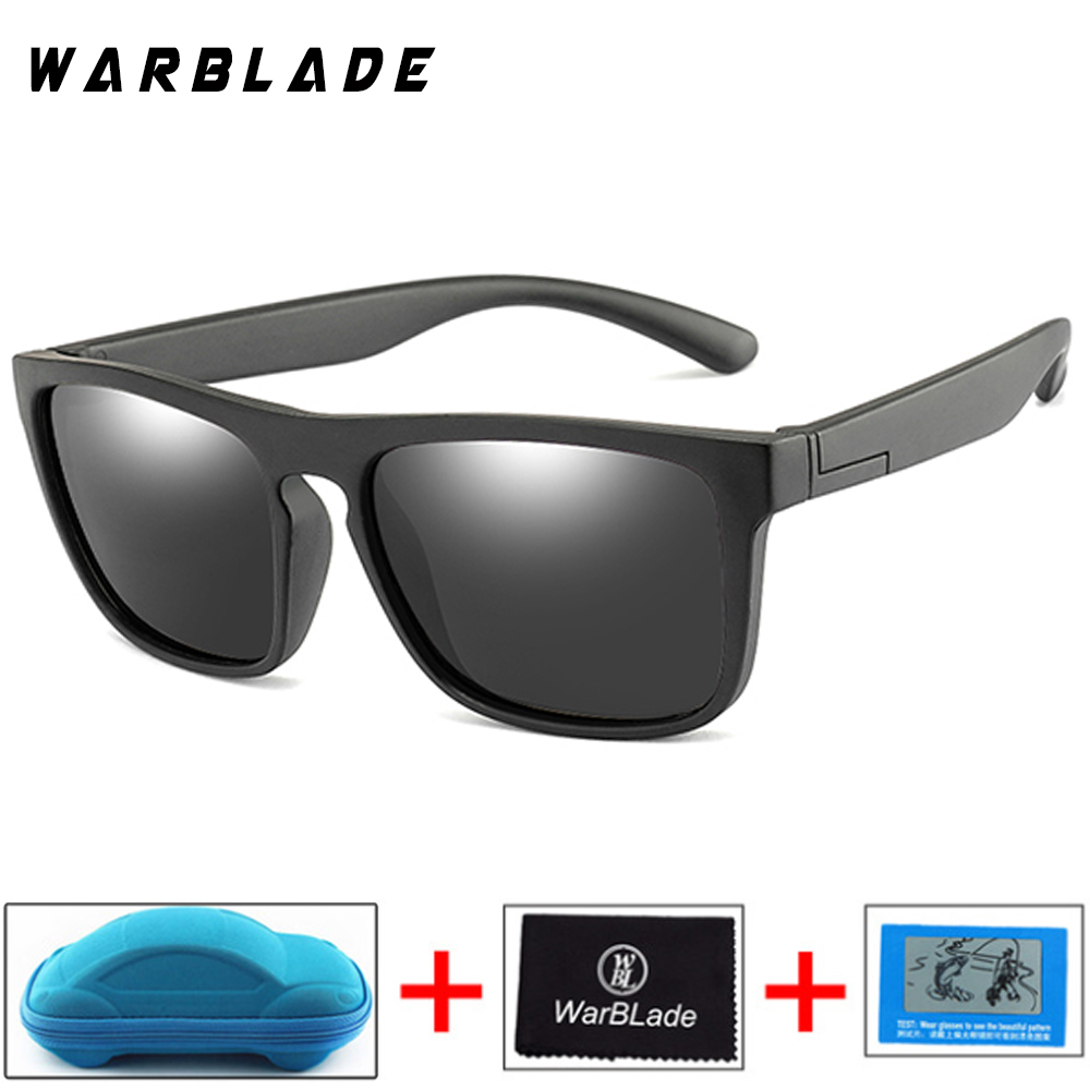 WBL Kinderen Kids Zonnebril Jongens Meisjes Gepolariseerde Zonnebril Baby Baby Siliconen Flexibele Veiligheid Frame Shades Eyewear UV400: black gray B