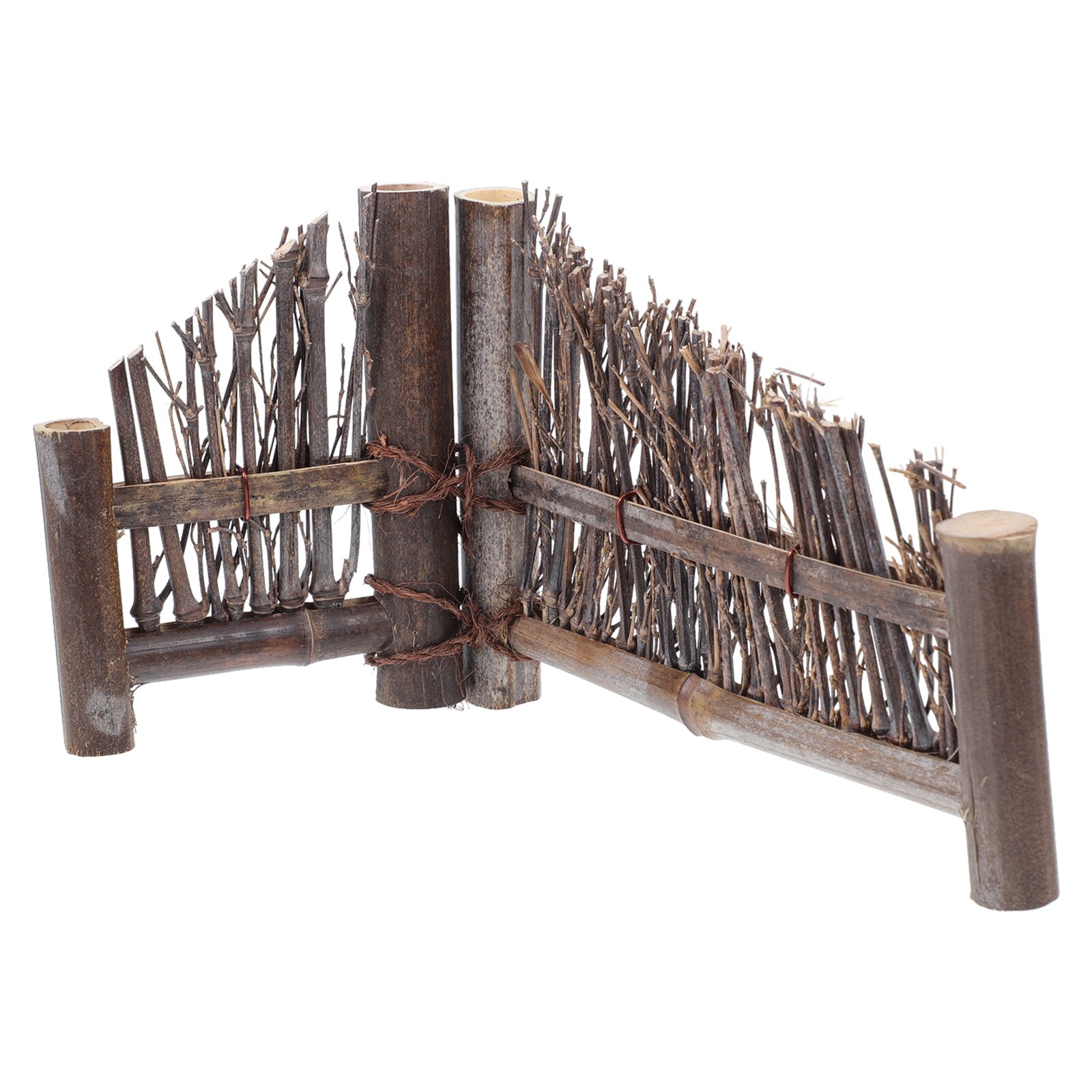 Tea Table Fence Decoration Mini Bamboo Fence Decorative Fence Tea Ceremony Supply