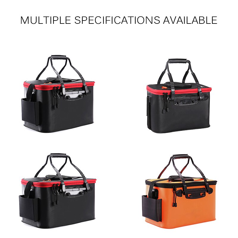 EVA Live Fish Box Portable Multi-Function Foldable Fishing Bucket Live Fish Box Camping Bucket Fishing Storage Bag