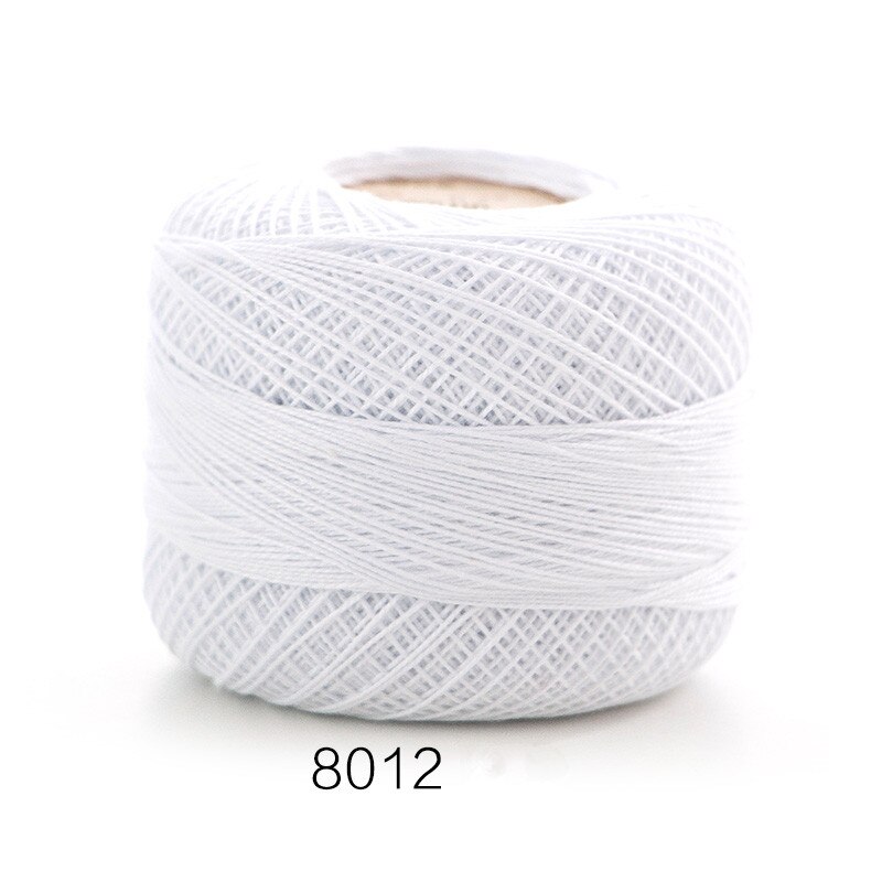 100%  bomuld 50g/ stk 0.8mm blonde hæklegarn  by 1.5mm hæklenåle, håndstrikket babysilke tyndt garn til strik: 8012