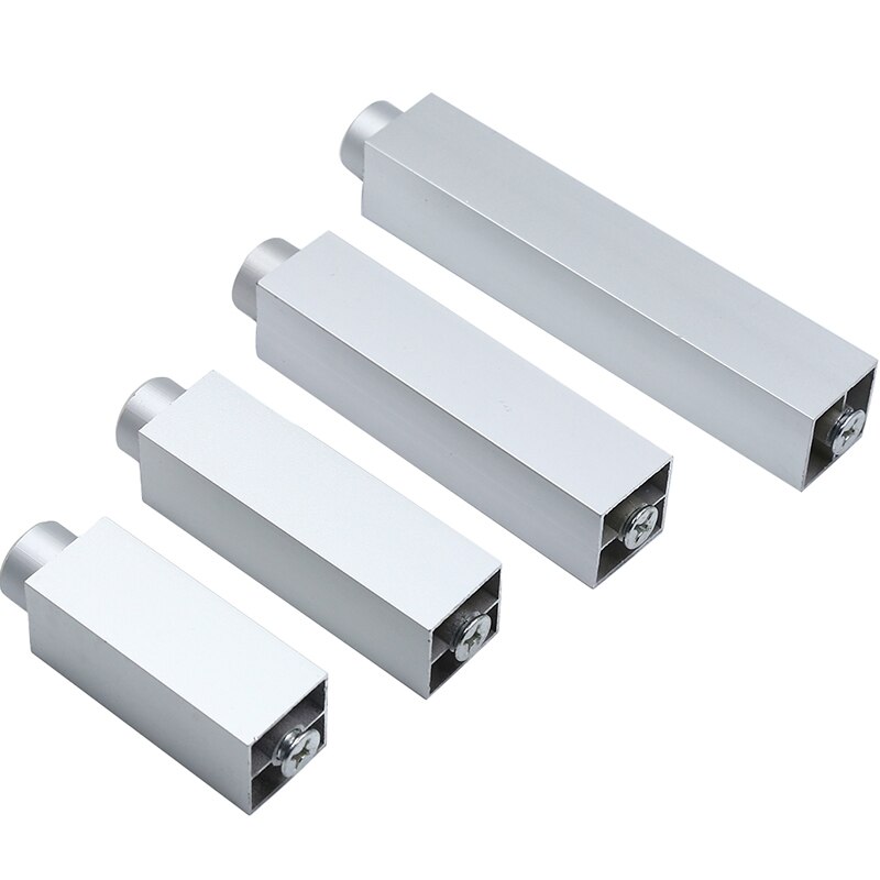 Justerbare møbelben skapben høye ben i rustfritt stål til bordsengsofa horisontalt ben