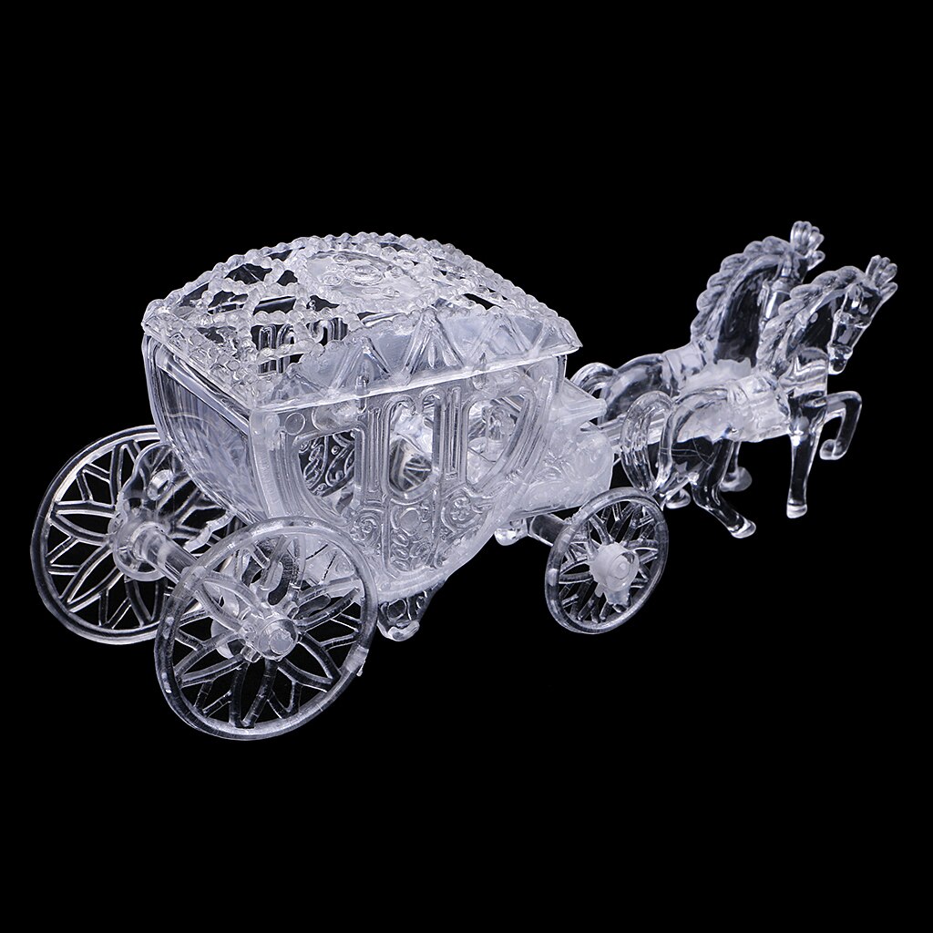 12 Stuks Clear Carriage Candy Dozen Sweets Verpakking Gunsten Boxes Plastic Container Voor Wedding Party Thuis