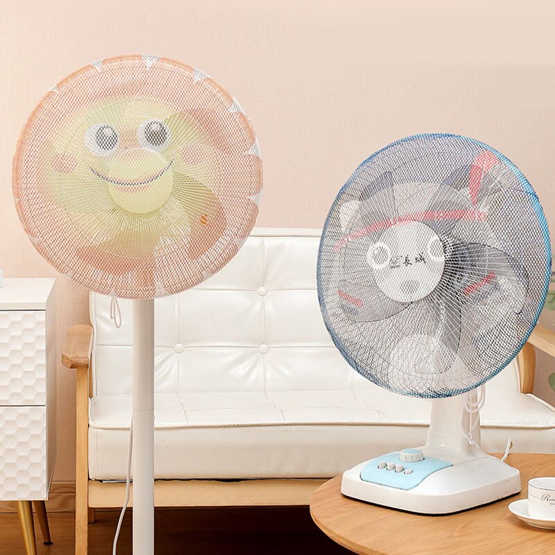 Mesh Fan Safety Protector Net Cover Electric Fan Dust Cover Round Stand Fan Finger Guard Dustproof Storage Bag Home Decor