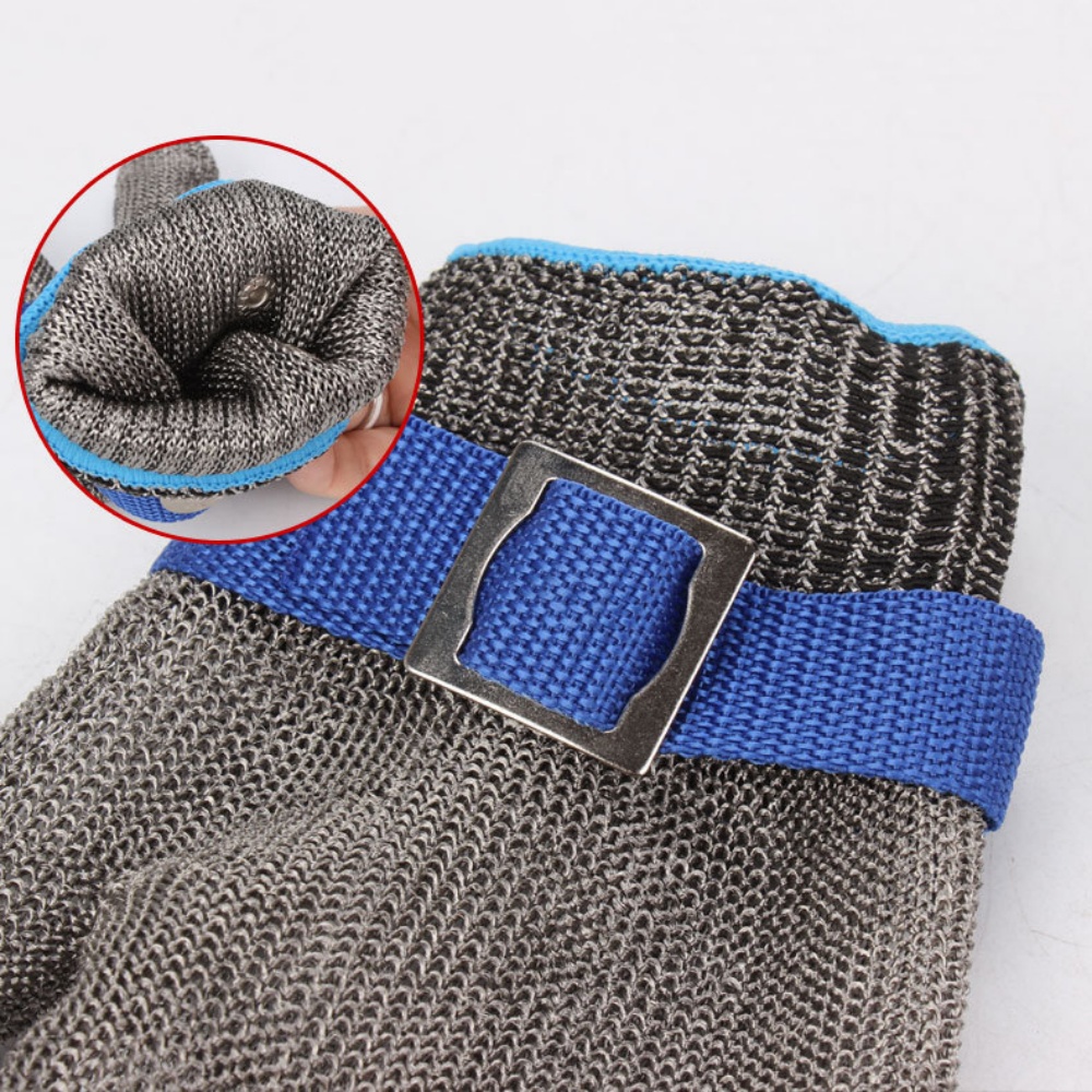Edelstahl-Handschuhe, schnittfest, sicher, schnittfest, Handschutz, Metall-Fleisch-Mesh-Handschuh zum Schneiden von Metzger, Fleisch, Handschutz