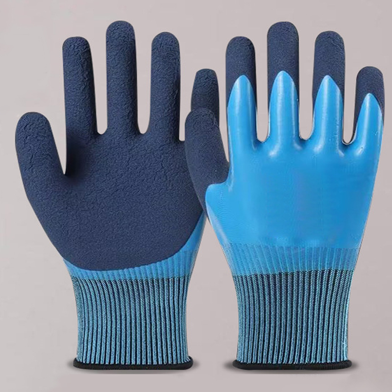 Gartenbau-Handschuhe, stichfest, aus Latex, wasserdicht, für Arbeit, Arbeitsschutz, verschleißfest, für Arbeit, Blumenschutz: YELLOW