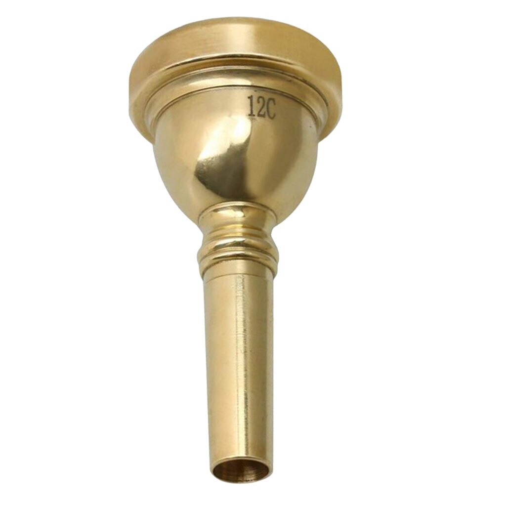Hoogwaardige Alto Trombone Mondstuk Kleine Schacht Goud Voor Trombone Onderdelen Toebehoren
