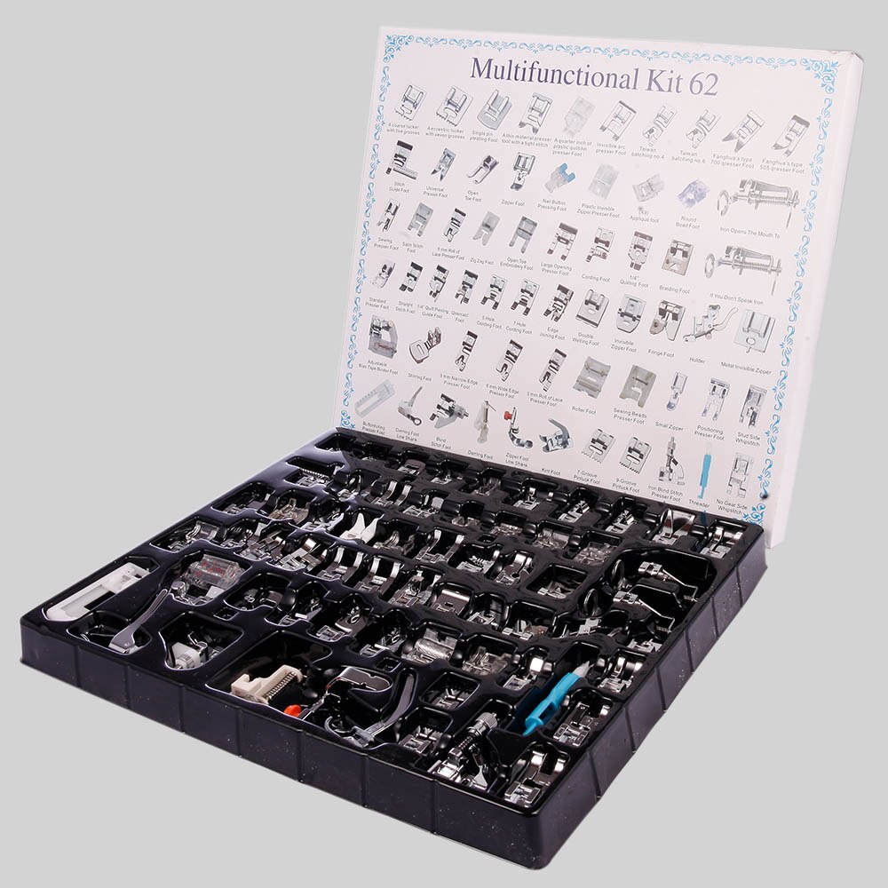 Sewing Machine Presser Foot Press Feet For Brother Singer Janome Sew Machines Kit Braiding Blind Stitch Over 32/52/62 Piece