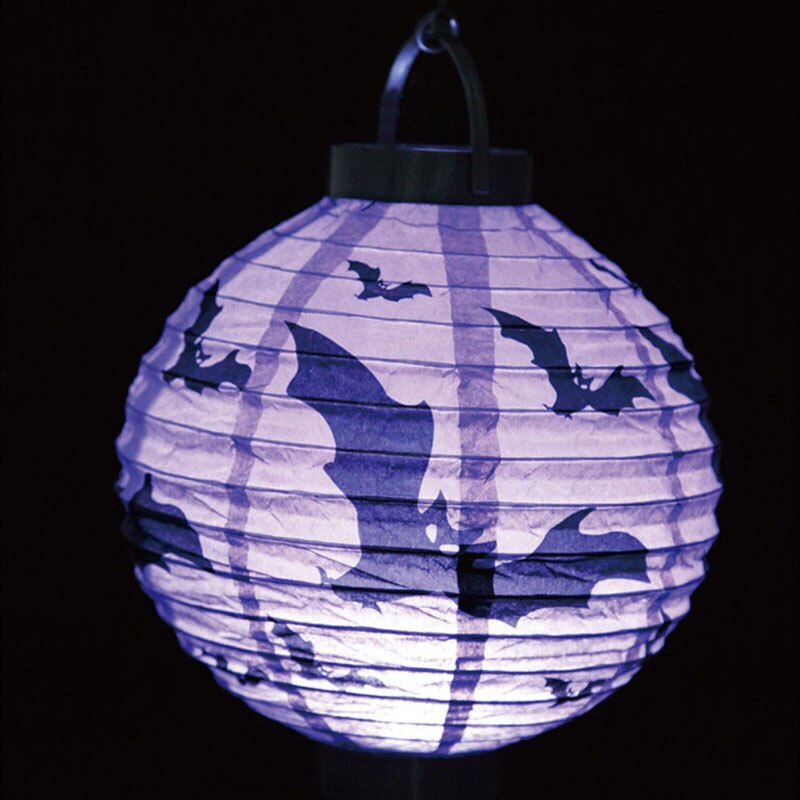 Halloween decorations LED paper pumpkin hanging lantern lights Halloween horror lantern supplies Halloween party