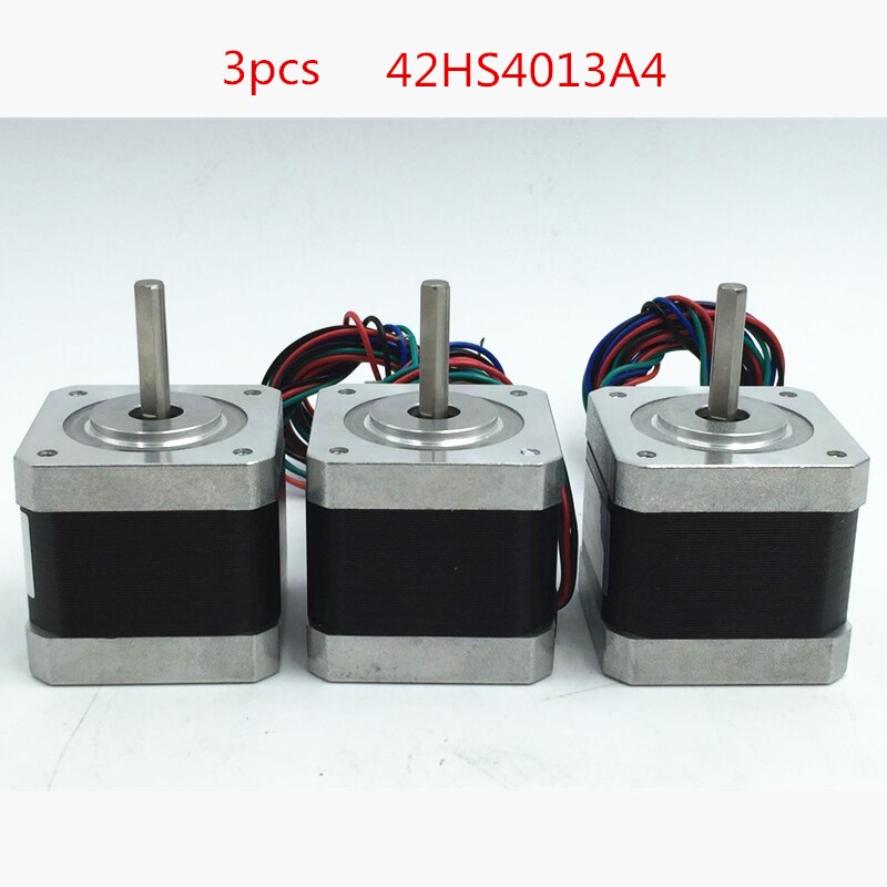 Brand 3pcs 42HS4013A4 0.4Nm 57oz.in 40mm 2Ph 1.8Degree 1.3A Nema17 Stepper Motor for 3D Printer