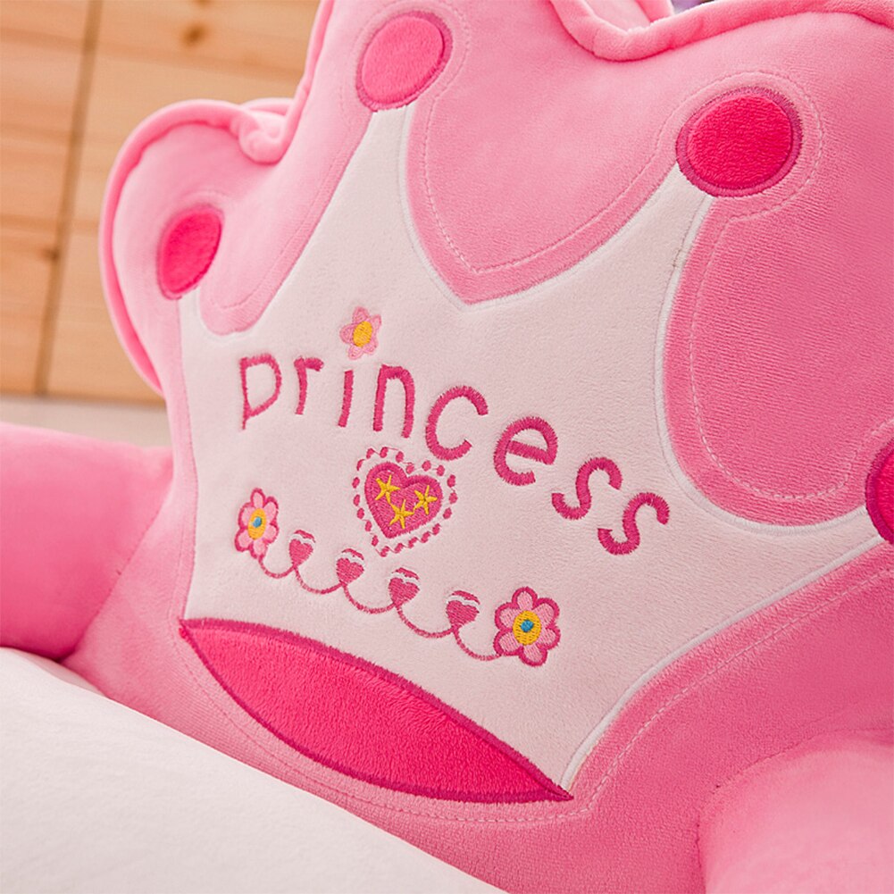 Funda de soporte de sofá para bebé, de corona, sin relleno, lavable, para aprender a sentarse, funda de asiento de felpa