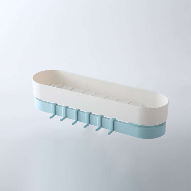 Punch-free Double Layer Rotating Rack Corner Frame Shower Shelf Wrought Shampoo Storage Rack Holder Shelfs Bathroom Kitchen: 02