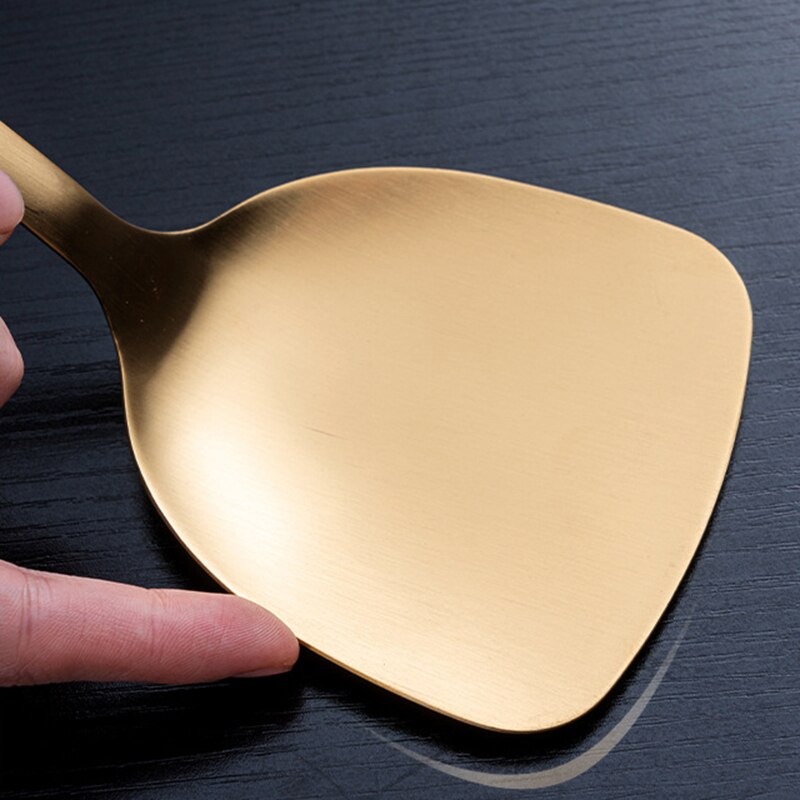 Gold Stainless Steel Kitchenware Set Nordic Luxury Kitchen Cooking Utensils Scoop Soup Spatula Ceramic Handle Non-stick Cookware