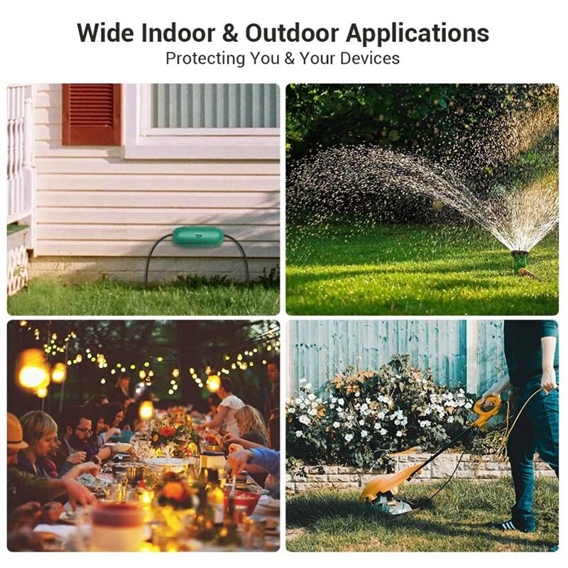 2 paczka na zewnątrz wodoodporny przedłużacz pudełko, wtyczka gniazdo obejmuje na boże narodzenie światła, łańcuchy świetlne