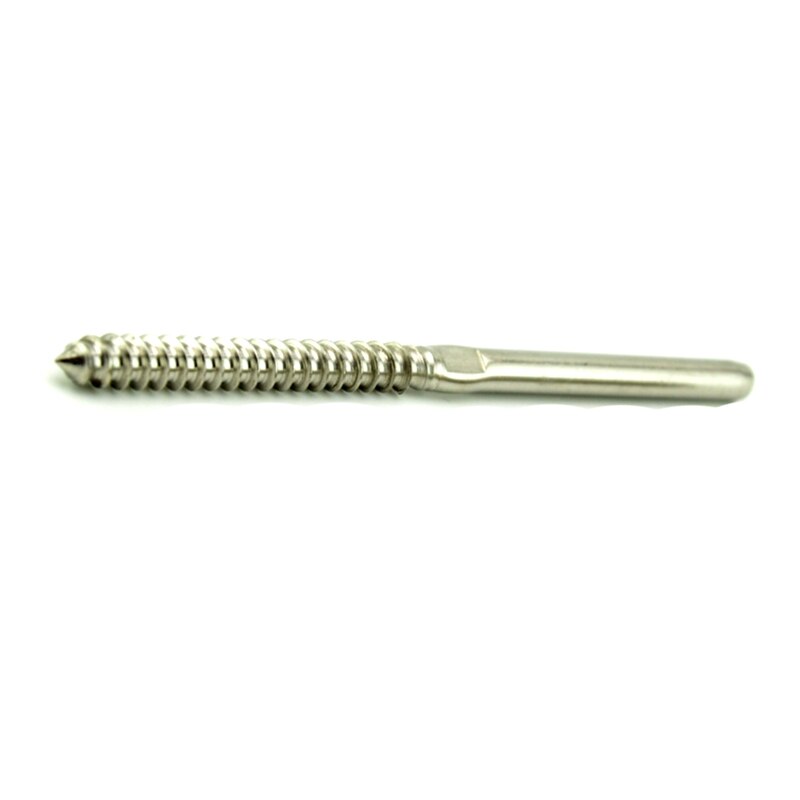 10 Uds. De tornillos para Sistema de barandilla de Cable de 1/8 pulgadas, cubierta de escalera, balaustres de poste de madera, accesorios para cubierta