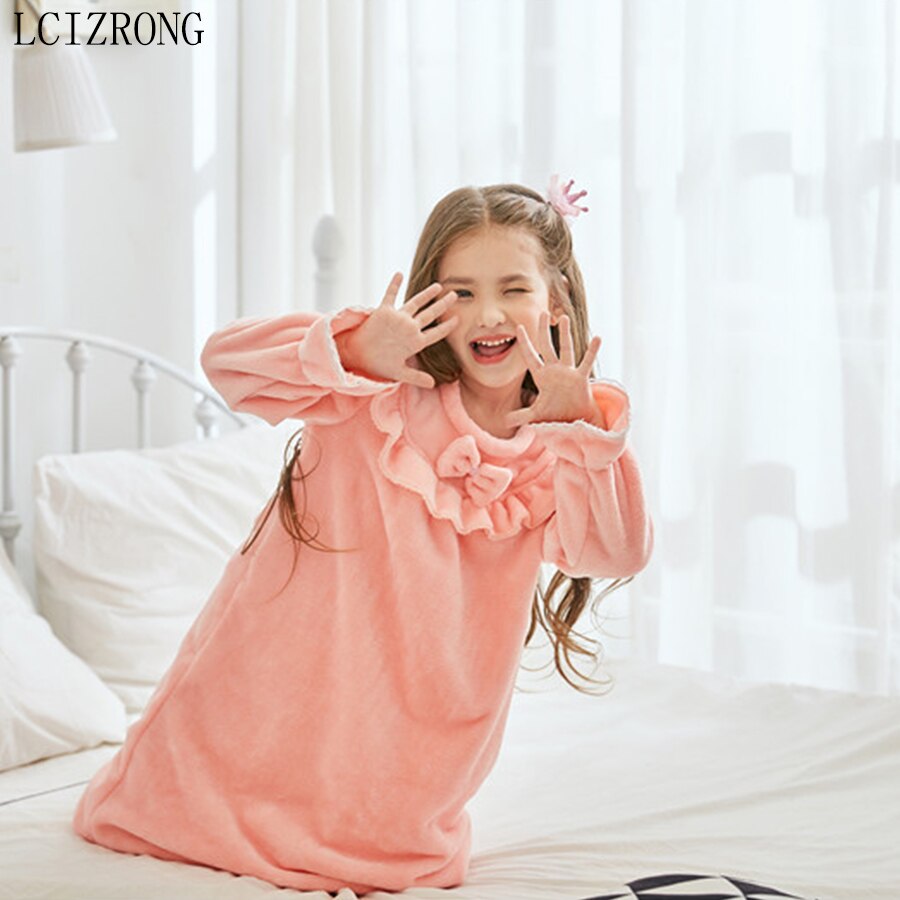 Arshiner Nachtjapon meisjes korte mouwen pyjama kinderen slaapjurk kat eenhoorn ronde hals nachtjurk 4-12 jaar, roze strepen, 11-12 Jaar
