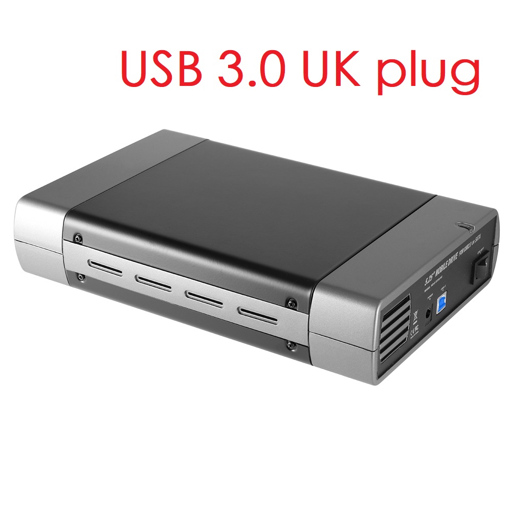 5.25 inch USB 3.0 SATA External Optical Drive Case Enclosure Box Adapter For Windows 7 For Mac PC: Silver
