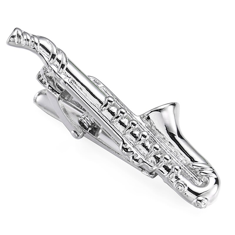 brass style airplane boat gold silvery tie clip men's business wedding tie clip
