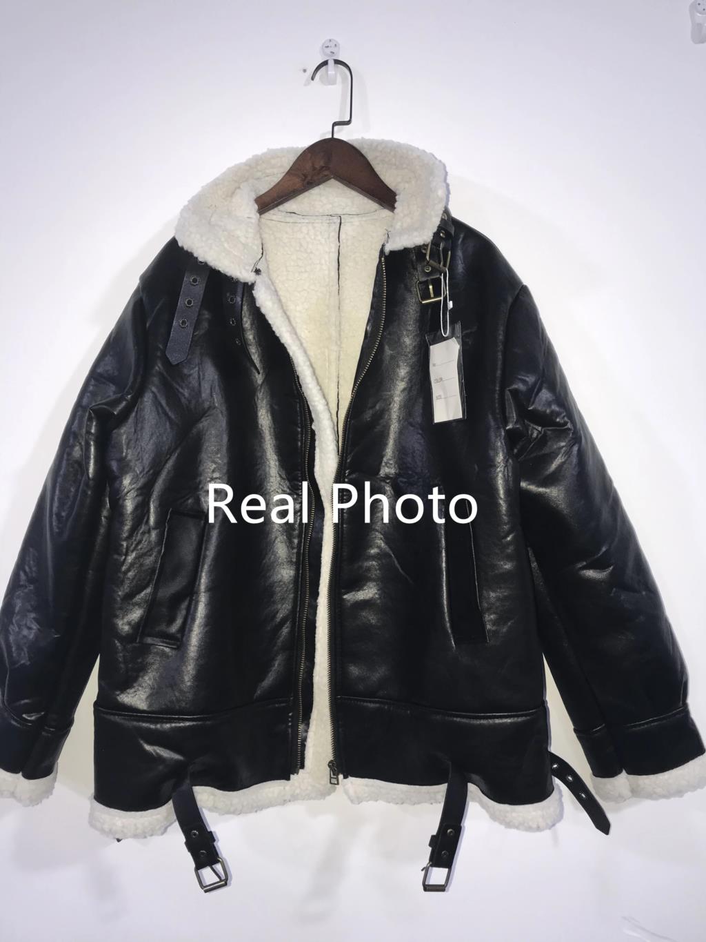 Abrigo de piel sintética de oveja para mujer, chaquetas de borreguito de manga larga a la , prendas de vestir con cremallera, abrigo cálido para otoño e invierno, novedad de
