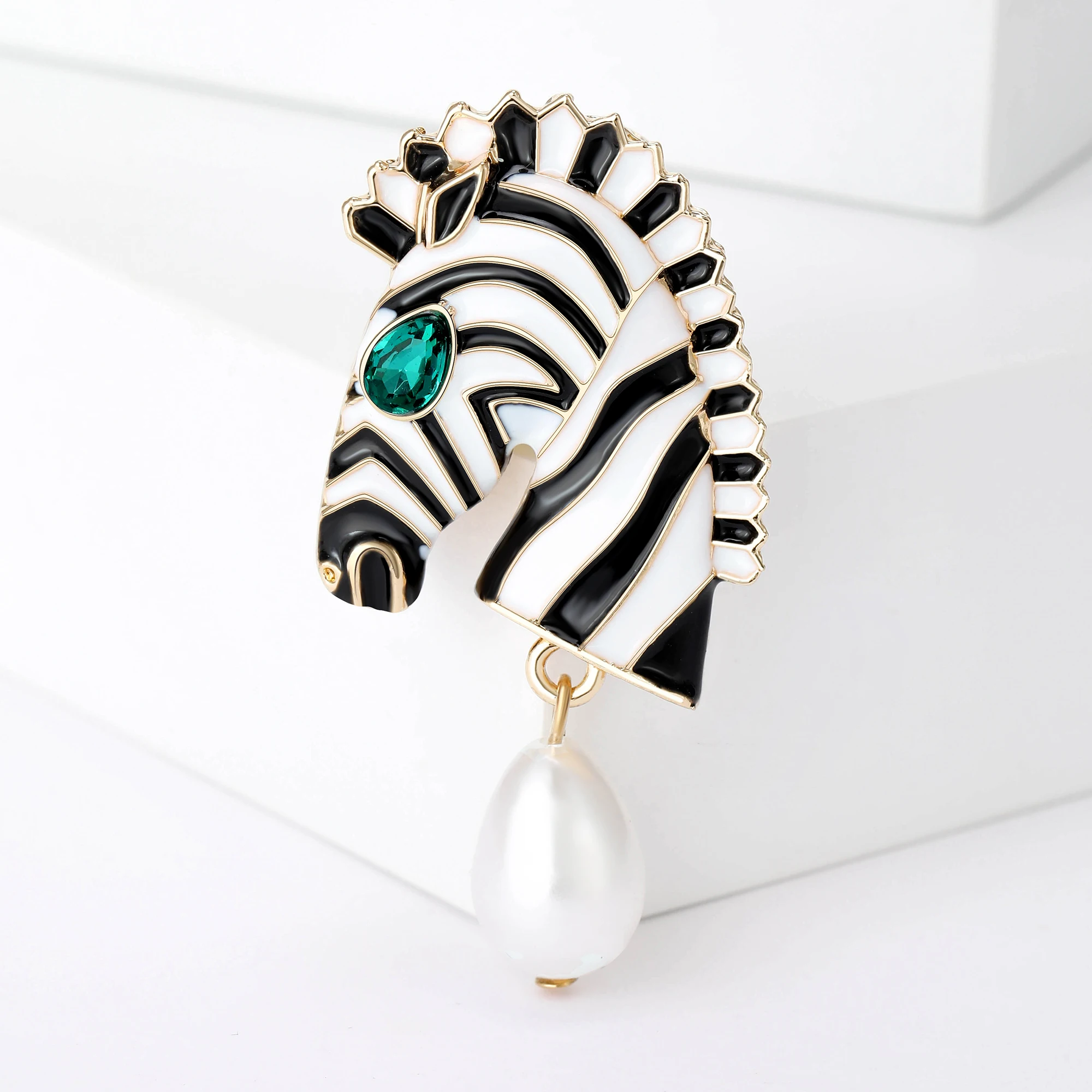 Strass-Einhorn-Broschen für Damen, unisex, Pferdeadeln, Büro, Party, Freund, , Schmuckzubehör