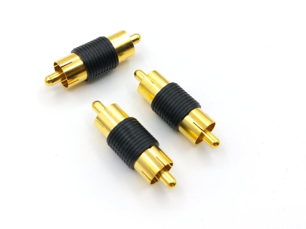 5 stk gull rca phono kobling rca hann til rca hann lyd video kontakt