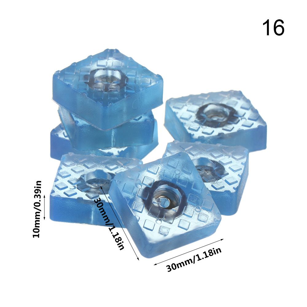 10pcs Clear Soft Furniture Chair Table Feet Leg Bottom Non-slip Anti-skid Glides Wooden Floor Protector Non-noise Screw on Pad: CHERRY