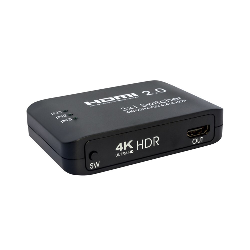 HDMI-compatible 2.0 High-definition 3 Input 1 Output Switcher Splitter Supports 4K 60Hz