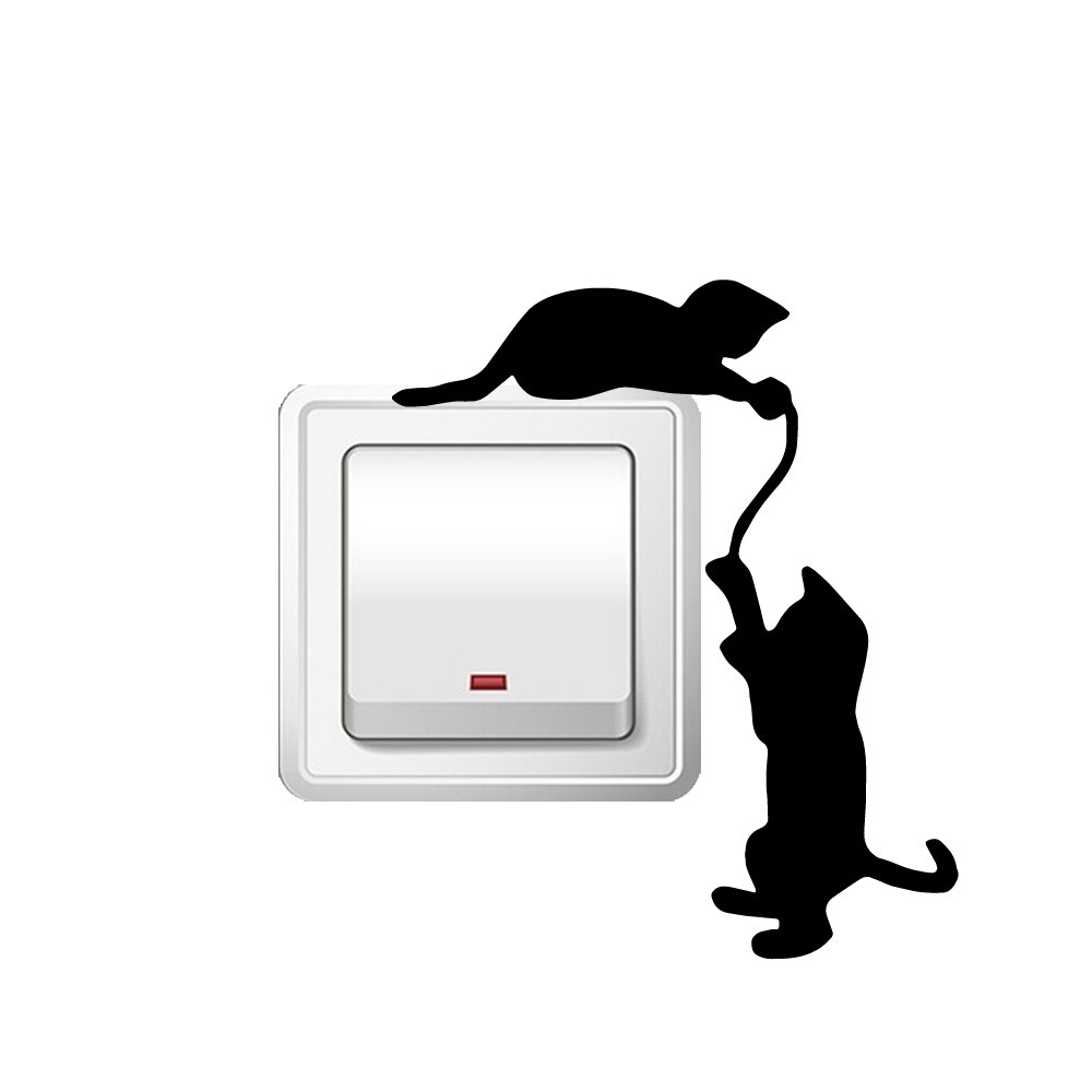 Diy kat aftagelig kunst vinyl wallstickers stue soveværelse vægmaleri