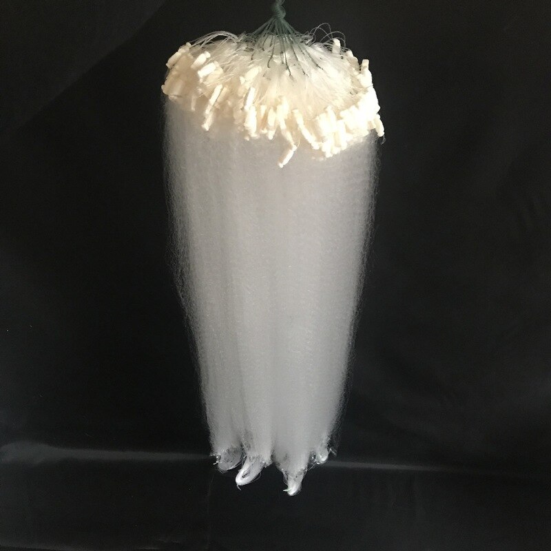 1pc fiskenet enkelt mesh nylon holdbart tilbehør float trap monofilament 60cm x 1m fiskenetværktøj