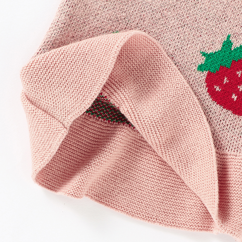 Bebê camisola de malha recém-nascido menina suspensórios moda superior ruffler bonito morango infantil da criança estilingue roupas verão sem mangas