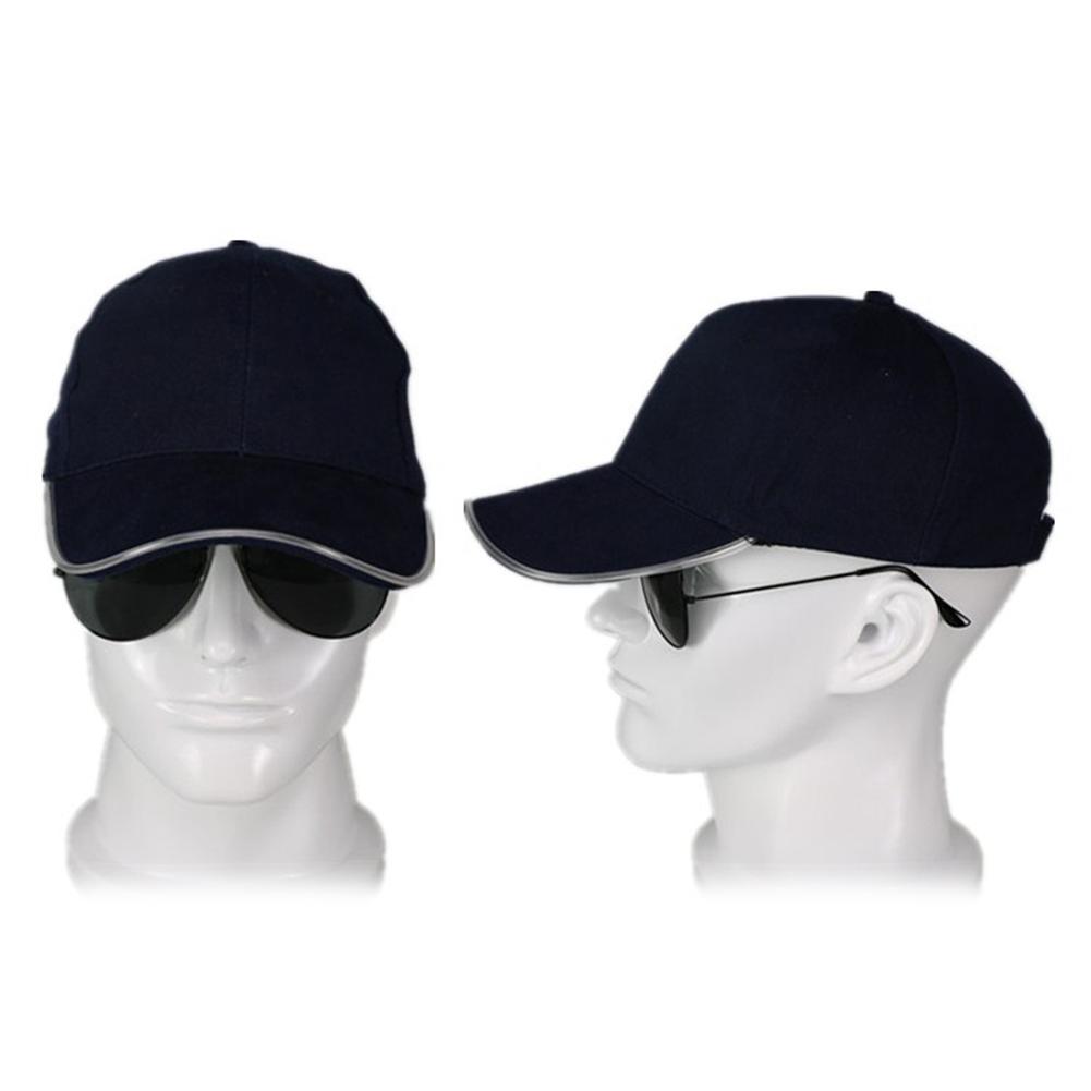 Nueva gorra de béisbol gorra de Hip Hop gorra de fibra óptica sombrero brillante LED de fibra óptica iluminador ajustable Unisex sombrero de sol
