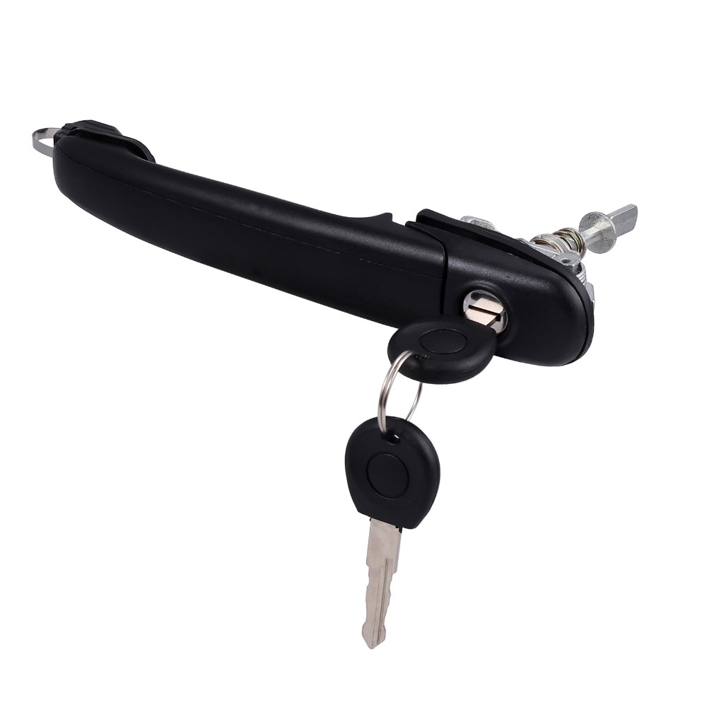 Manija de puerta delantera y derecha para coche, llave de bloqueo de puerta derecha para VW Polo 6N0837207D 6N0837207C 6N0837207, 2 unidades