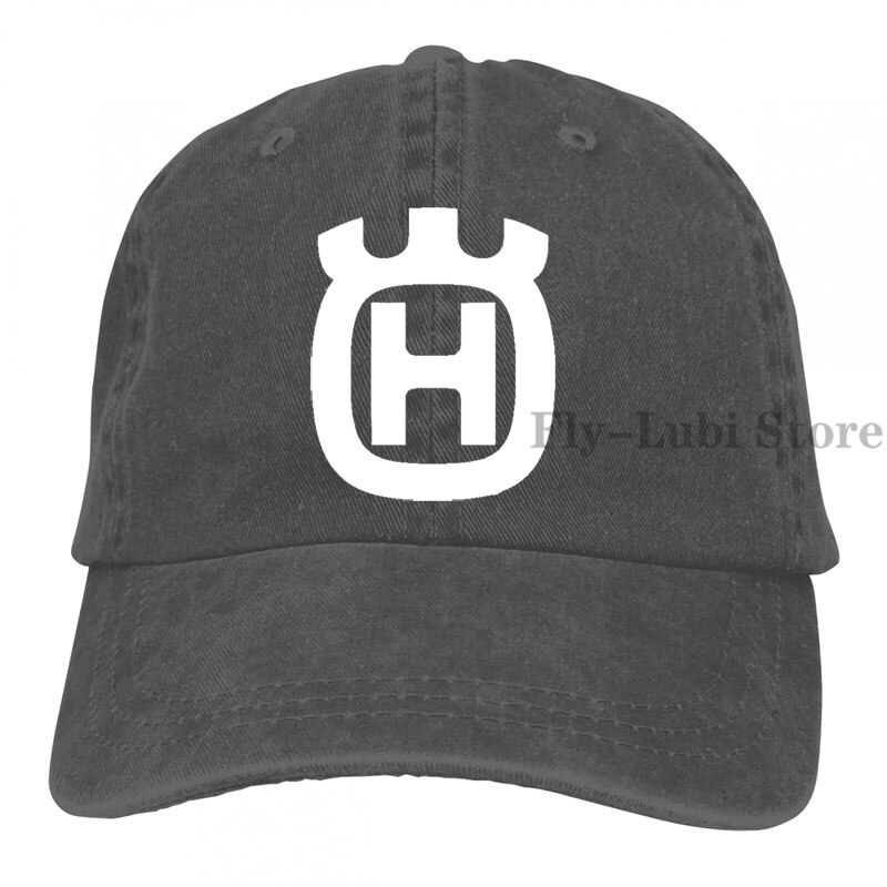 Husqvana Baseball cap men women Trucker Hats adjustable cap: 2-Black