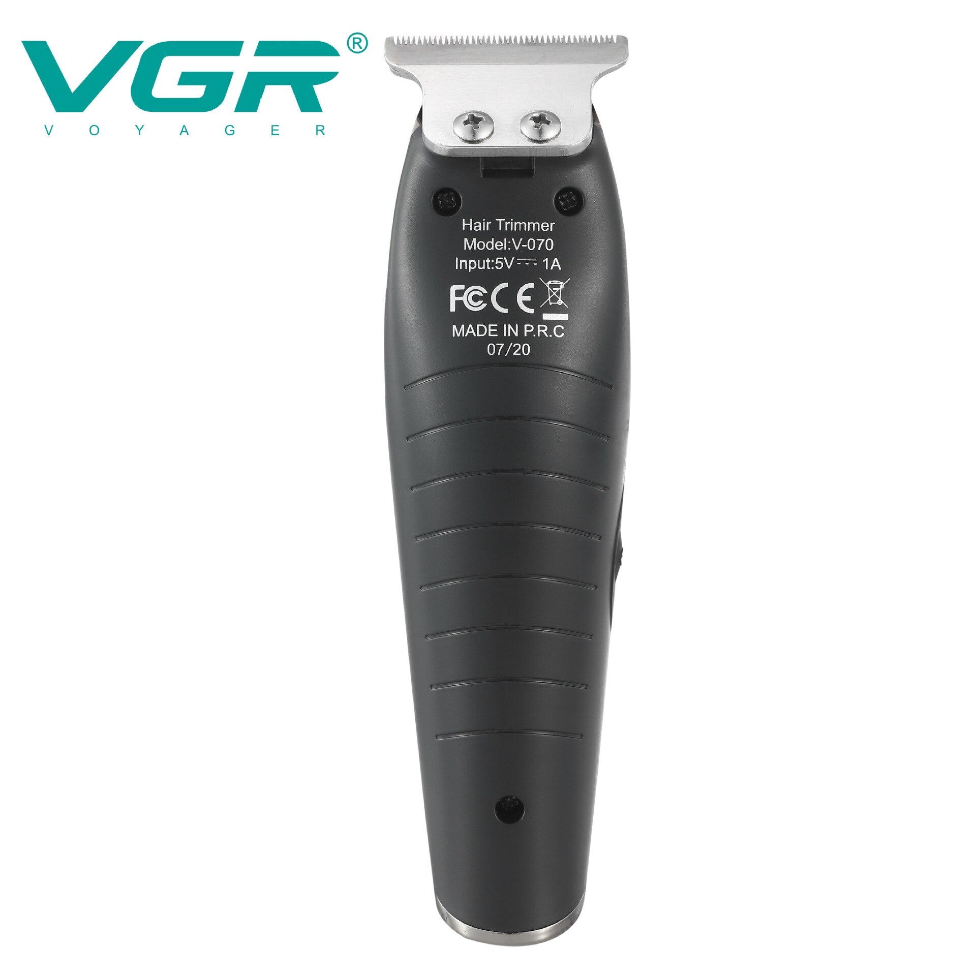 Tondeuse à cheveux professionnelle VGR 070, soins personnels, barbier, huile, Sculpture de tête, coupe de cheveux, LCD, salon de coiffure, rechargeable, V070