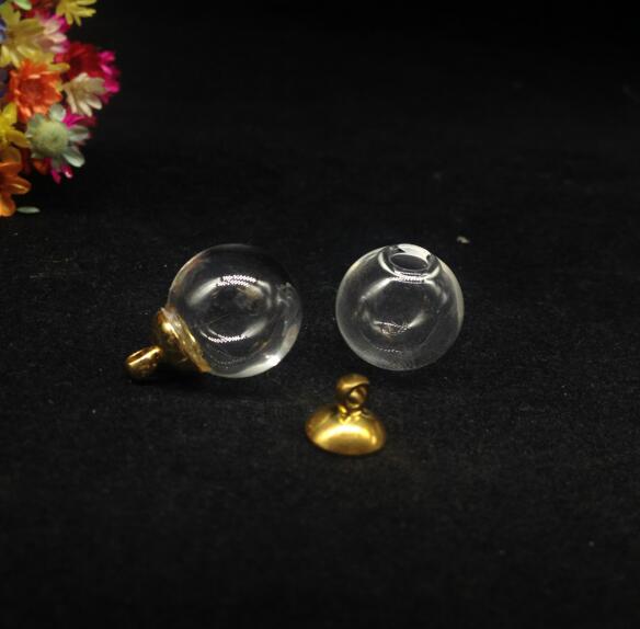 5 14mm esferas de cristal con cuentas mixtas, accesorios para tapa, dijes, colgantes para frascos de cristal, tapas de cristal, frascos, collares