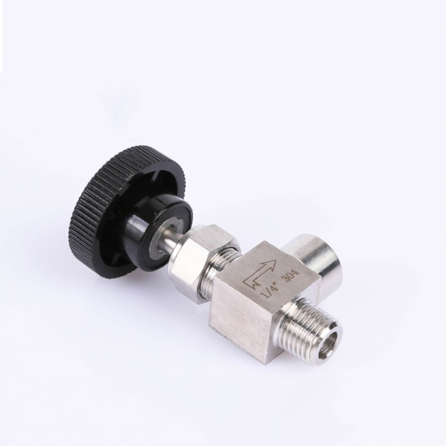 1PCS 1/8" 1/4" 3/8" 1/2" BSP Female Male Angle Needle Valve Crane Elbow 304 Stainless Flow Control Water Gas Oil 915 PSI