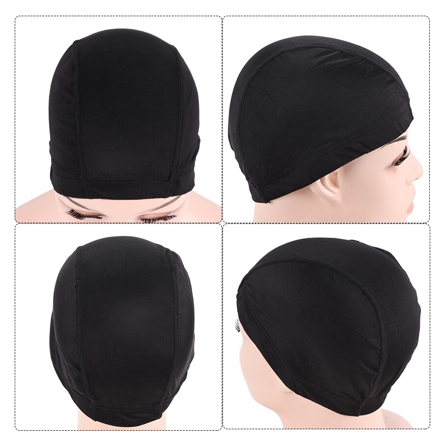 Plussign – bonnet de perruque en maille, 2 Styles, noir, 52Cm-56Cm, confortable, respirant, en Spandex, avec bande élastique pour la fabrication de perruques