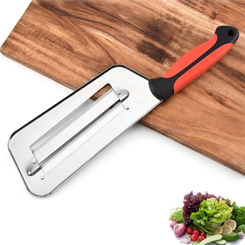 2 Stuks Groente Slicer Dubbele 2 Slice Blade Snijden Mes Vis Schaal Schoner Messen Kool Komkommer Wortel Ui Slicer Peeler