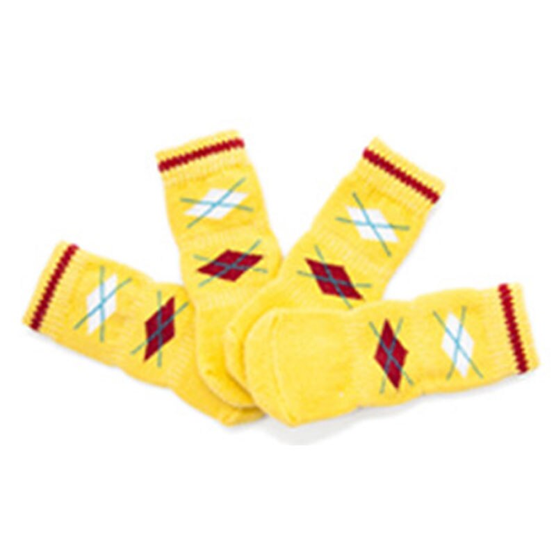 Dog Socks Cute Shoes for Dogs Winter Socks for Small Dogs Socks Paws Boots for Dogs Socks for Dogs Chihuahuas Shoes for Yorkies: Yellow / XL