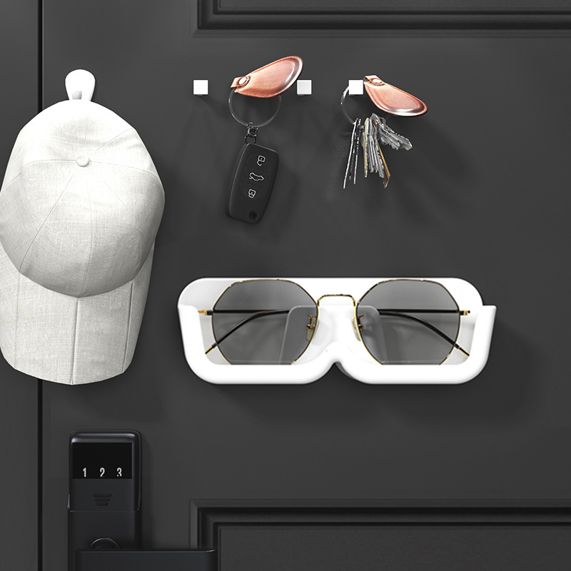 High End Wall Mounted Eyeglasses Organizer Stand No-Punch Sunglasses Organizer Premium Sunglasses Display Case Home Storage Rack