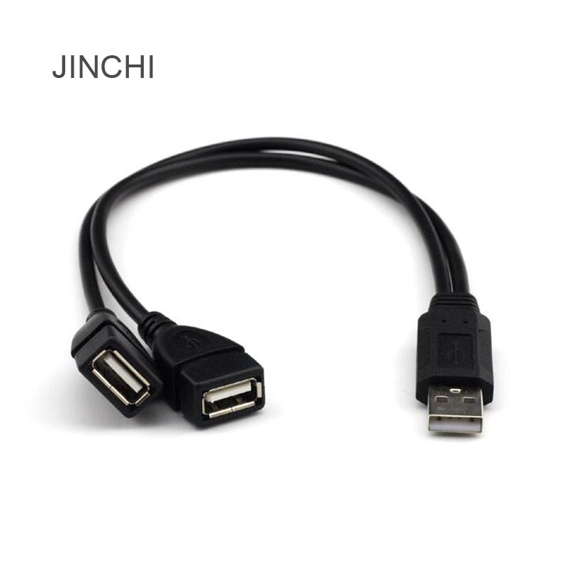 JINCHI USB2.0 oplaadkabel een twee usb lijn USB een twee twee HUB uitbreiding adapter kabel