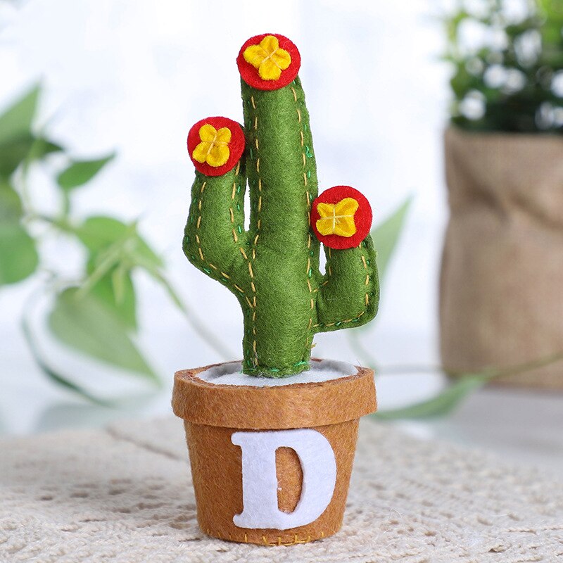 Suculentas hechas a mano, Kit de fieltro en maceta, proceso de multicapacidad no tejido, decoración para el hogar, fieltro DIY, paquete suculenta, pequeña maceta, plantas