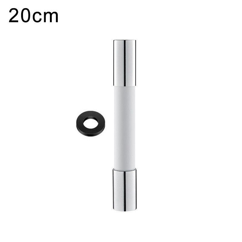 360° Rotation Faucet Extension Extender Bathroom Balcony Bathroom Faucet Extender Splash-proof Spout Artifact Universal: 20 cm White